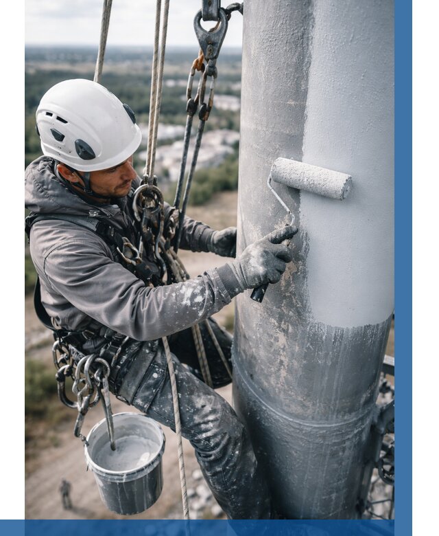 Покраска мачт связи под ключ в Нижневартовске от 881 р. | ВЫСОТНИК-Нжт