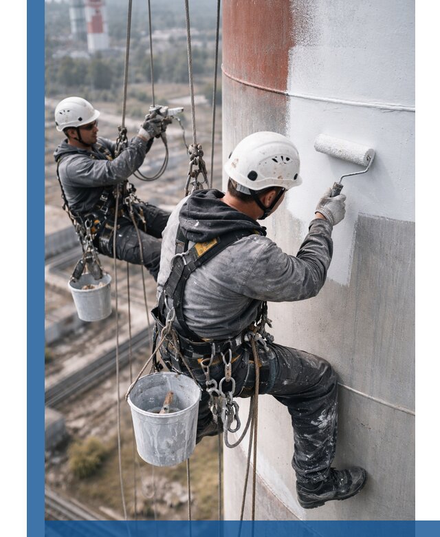 Покраска дымовых труб в Нижневартовске: антикоррозийная защита и восстановление