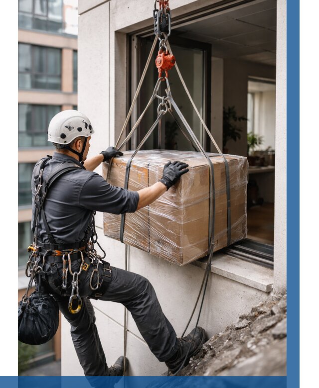 Подъем груза через окно в Нижневартовске от 4662 р. | ВЫСОТНИК-Нжт