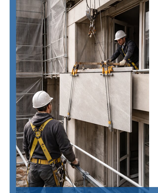 Подъем керамогранита на этаж в Нижневартовске грузчиками и техникой