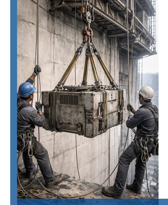 Такелажные работы на высоте, подъем и монтаж грузов в Нижневартовске