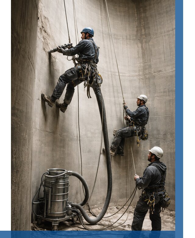 Зачистка силосов в Нижневартовске от 4662 р. Договор и смета ВЫСОТНИК-Нжт