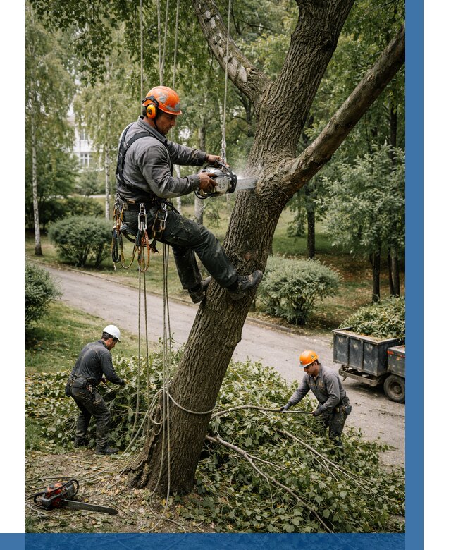 Кронирование деревьев в Нижневартовске от 6734 р. | ВЫСОТНИК-Нжт