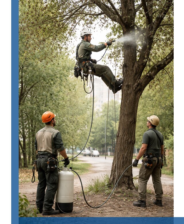 Обработка деревьев от вредителей в Нижневартовске профессиональная защита