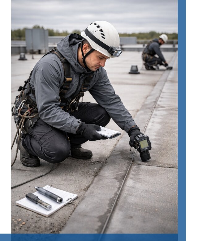 Обследование кровли на протечки в Нижневартовске от 4662 р. | ВЫСОТНИК-Нжт