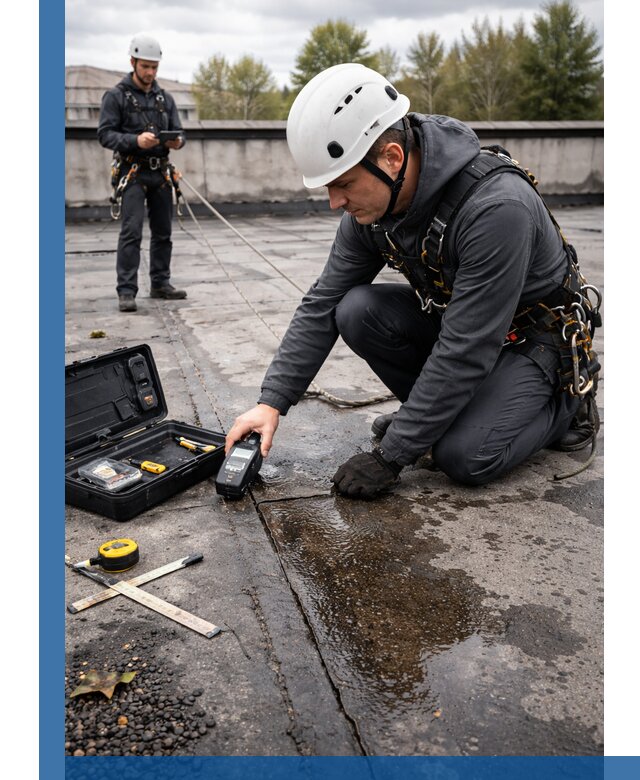 Обследование кровли на протечки и выявление дефектов в Нижневартовске