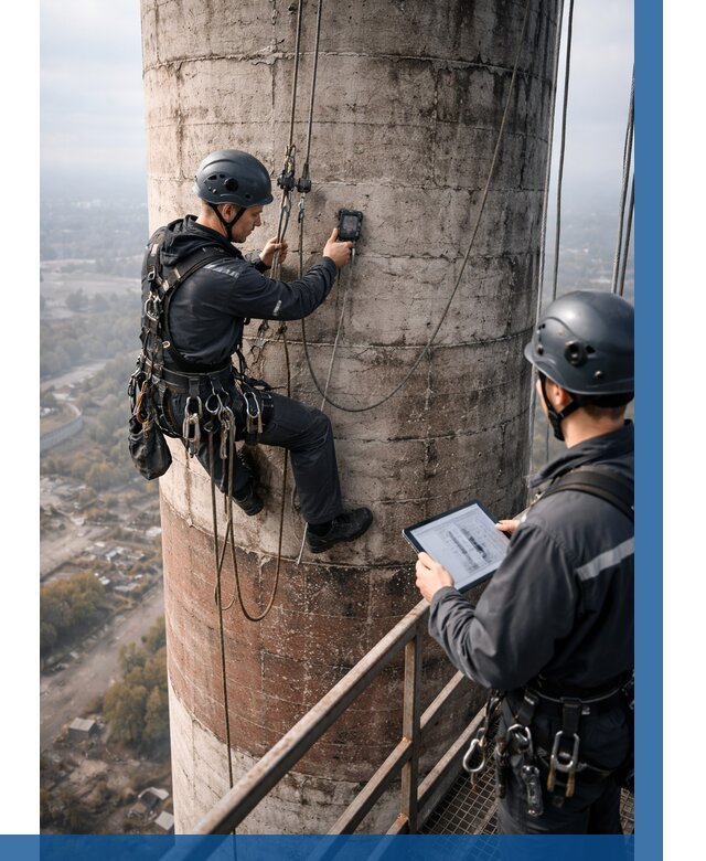 Обследование дымовой трубы в Нижневартовске от 8288 р. | ВЫСОТНИК-Нжт