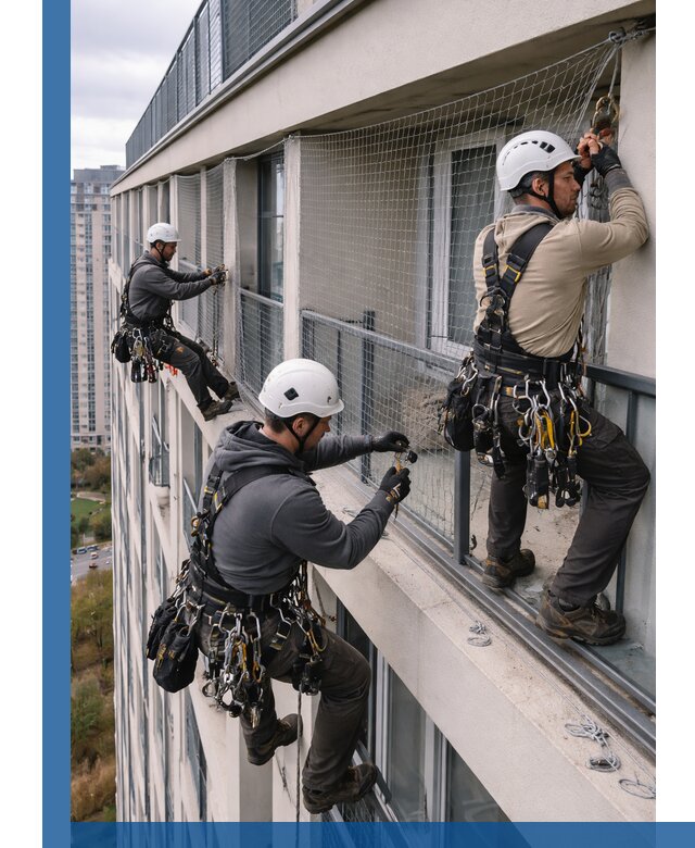 Профессиональный монтаж защитной сетки от птиц в Нижневартовске